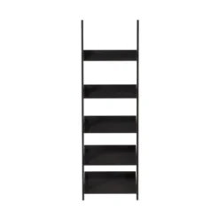 Lavish Home 5-Tier Ladder Bookshelf - Leaning Decorative Shelves, Black -My Book Perch Sales Store unnamed file 2819