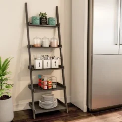 Hastings Home 5-Tier Ladder Bookshelf - Slate Gray -My Book Perch Sales Store unnamed file 2827