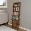 Hastings Home 5-Tier Ladder-Style Leaning Bookcase - Cherry Finish -My Book Perch Sales Store unnamed file 2848