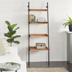 Olivia & May Farmhouse Wood Wall Shelf - Olivia & May