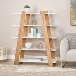57" Barlum Modern Bookshelf Natural - Christopher Knight Home