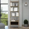 70" Aster 4 Tier Leaning Bookcase Light Wood - RST Brands -My Book Perch Sales Store unnamed file 2886