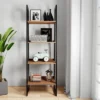 71.7" Hawkins Metal/Wood Ladder Shelf Walnut - WyndenHall -My Book Perch Sales Store unnamed file 2894