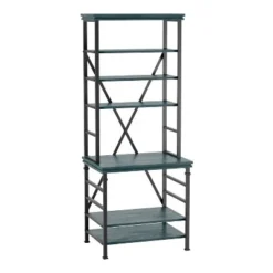 78" Lairg Bookcase - miBasics Antique White/black