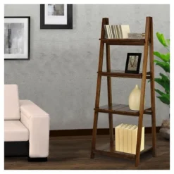Flora Home 60" Folding Slatted Bookcase-4 Shelf -My Book Perch Sales Store unnamed file 2918
