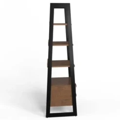 18.5" Hawkins Metal/Wood Ladder Shelf with Storage Walnut - WyndenHall -My Book Perch Sales Store unnamed file 2922