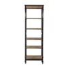 72" Wooden Bookshelf with 5 Cases and Casters Brown - Benzara -My Book Perch Sales Store unnamed file 2926