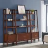 70.5" 3pc Landon Bookcase Set - Crosley White