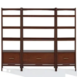 70.5" 3pc Landon Bookcase Set - Crosley White -My Book Perch Sales Store unnamed file 2934