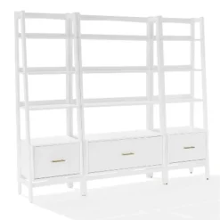 70.5" 3pc Landon Bookcase Set - Crosley White -My Book Perch Sales Store unnamed file 2938