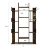 Costway Bookshelf Tree-Shaped Bookcase w/13 Storage Shelf Rustic Industrial Style -My Book Perch Sales Store unnamed file 2963