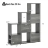 Costway Bookshelf Free Combination Bookcase Storage Organizer Display Shelf Gray -My Book Perch Sales Store unnamed file 3005