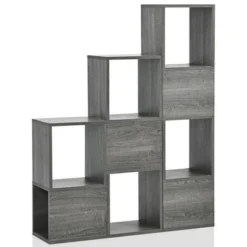 Costway Bookshelf Free Combination Bookcase Storage Organizer Display Shelf Gray -My Book Perch Sales Store unnamed file 3012