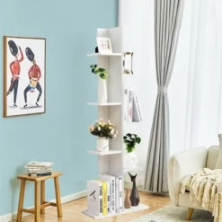 Costway Open Concept Bookshelf Plant Display Shelf Rack Storage Holder Wooden White -My Book Perch Sales Store unnamed file 3018