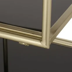 Cragin Contemporary 3 Shelf Circular Bookcase Black/Gold/Antique - Christopher Knight Home -My Book Perch Sales Store unnamed file 3118