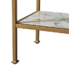 72" Marmo Large 5 Tier Display Shelf Faux Marble/Brass - Teamson Home -My Book Perch Sales Store unnamed file 3150