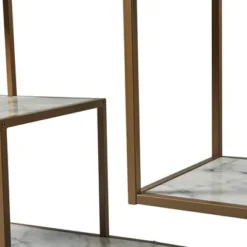 72" Marmo Large 5 Tier Display Shelf Faux Marble/Brass - Teamson Home 12 72" Marmo Large 5 Tier Display Shelf Faux Marble/Brass - Teamson Home -My Book Perch Sales Store unnamed file 3152