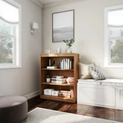 Hastings Home 3-Tier Open Front Bookshelf, Brown -My Book Perch Sales Store unnamed file 3160