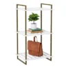 Honey-Can-Do 3 Tier Square Tube Shelf Olive and White -My Book Perch Sales Store unnamed file 3168
