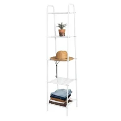 Honey-Can-Do 5 Tier Steel Shelf Matte White