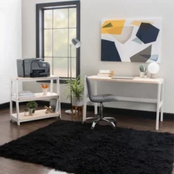 30" Holton Bookcase Printer Stand - Linon White -My Book Perch Sales Store unnamed file 3213