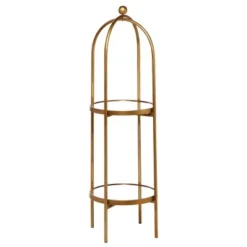 Olivia & May Glam Metal Shelving Unit Gold - Olivia & May