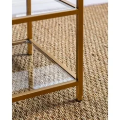 62" Rowledge Gold Glass Book Shelf Gold - Abbyson Living -My Book Perch Sales Store unnamed file 3254