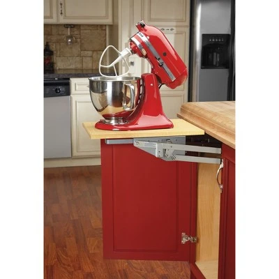 Rev-A-Shelf RAS-ML-HDSC Heavy-Duty Spring Loaded Appliance Lift Assist Kitchen Cabinet Mechanism with Soft-Close for Small Kitchen Appliances, Zinc 2 Rev-A-Shelf RAS-ML-HDSC Heavy-Duty Spring Loaded Appliance Lift Assist Kitchen Cabinet Mechanism with Soft-Close for Small Kitchen Appliances, Zinc