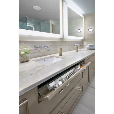 Rev-A-Shelf 6581-31SC-52 31-Inch Stainless Steel Slim Tip-Out Storage Tray with Soft-Close Hinges for Kitchens, Laundry Rooms, or Vanity Cabinets 3 Rev-A-Shelf 6581-31SC-52 31-Inch Stainless Steel Slim Tip-Out Storage Tray with Soft-Close Hinges for Kitchens, Laundry Rooms, or Vanity Cabinets - Image 2