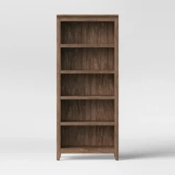 72" Carson 5 Shelf Bookcase - Threshold Walnut Brown -My Book Perch Sales Store unnamed file 3313