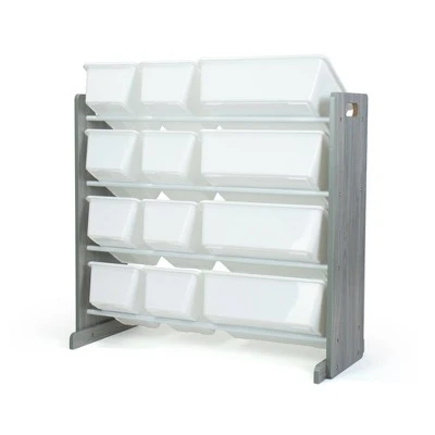 Toy Storage Organizer with Storage Bins Gray - Humble Crew 4 Toy Storage Organizer with Storage Bins Gray - Humble Crew - Image 2