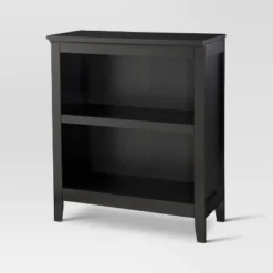 36" Carson 2 Shelf Bookcase - Threshold Black -My Book Perch Sales Store unnamed file 3359