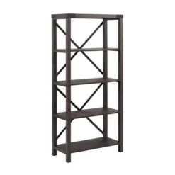 Sophie Rustic Farmhouse X Frame Bookshelf - Saracina Home Gray Wash -My Book Perch Sales Store unnamed file 3383