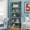 84" Belvidere 5 Shelf Narrow Bookshelf - Inspire Q Ivory White -My Book Perch Sales Store unnamed file 3384