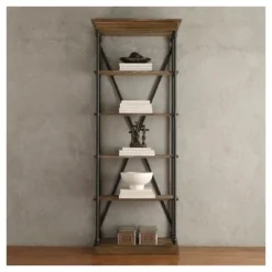 84" Belvidere 5 Shelf Narrow Bookshelf - Inspire Q Ivory White -My Book Perch Sales Store unnamed file 3387