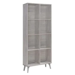 77.32" Elouera Mid Century Bookcase - Christopher Knight Home Grey Oak -My Book Perch Sales Store unnamed file 3395