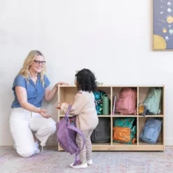 ECR4Kids Birch 8-Compartment School Cubby Storage, Kids Wood Shelf Organizer -My Book Perch Sales Store unnamed file 34