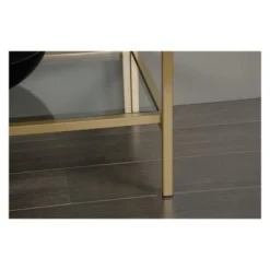 71" International Luxury Bookshelf Satin Gold Finish - Sauder -My Book Perch Sales Store unnamed file 3401