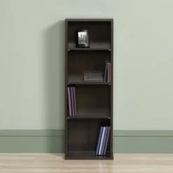 Beginnings Multimedia 4 Shelf Storage Tower Cinnamon Cherry - Sauder