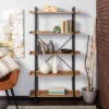 68" 5 Tray Shelf Urban Pipe X Back Bookshelf - Saracina Home Driftwood -My Book Perch Sales Store unnamed file 3511