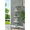 63.25" No Tools 5 Tier Tower - Breighton Home Faux White Marble/chrome -My Book Perch Sales Store unnamed file 3525