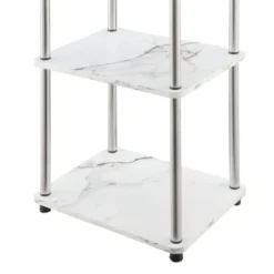 63.25" No Tools 5 Tier Tower - Breighton Home Faux White Marble/chrome 10 63.25" No Tools 5 Tier Tower - Breighton Home Faux White Marble/chrome -My Book Perch Sales Store unnamed file 3527