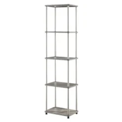 63.25" No Tools 5 Tier Tower - Breighton Home Faux White Marble/chrome 12 63.25" No Tools 5 Tier Tower - Breighton Home Faux White Marble/chrome -My Book Perch Sales Store unnamed file 3529