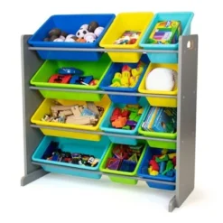My Book Perch Sales Store 29 Elements Toy Storage Organizer with 12 Storage Bins - Humble Crew