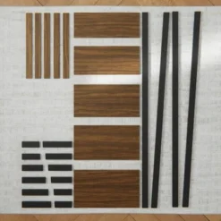 67" Annabelle 5 Tier Ladder Bookcase - Brookside Home Black/white -My Book Perch Sales Store unnamed file 3557