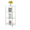 43" Royal Crest 4 Tier Tower Chrome - Breighton Home -My Book Perch Sales Store unnamed file 3561