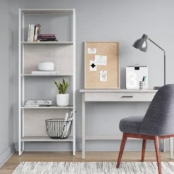 66.7" Paulo 4 Shelf Bookshelf White - Project 62™