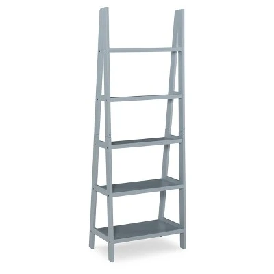 Acadia Ladder Bookshelf - Linon Gray 5 Acadia Ladder Bookshelf - Linon Gray - Image 3