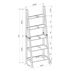 Acadia Ladder Bookshelf - Linon Gray 19 Acadia Ladder Bookshelf - Linon Gray -My Book Perch Sales Store unnamed file 3594
