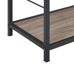 63" Rustic Industrial Farmhouse 4 Shelf Tall Bookshelf - Saracina Home Barnwood